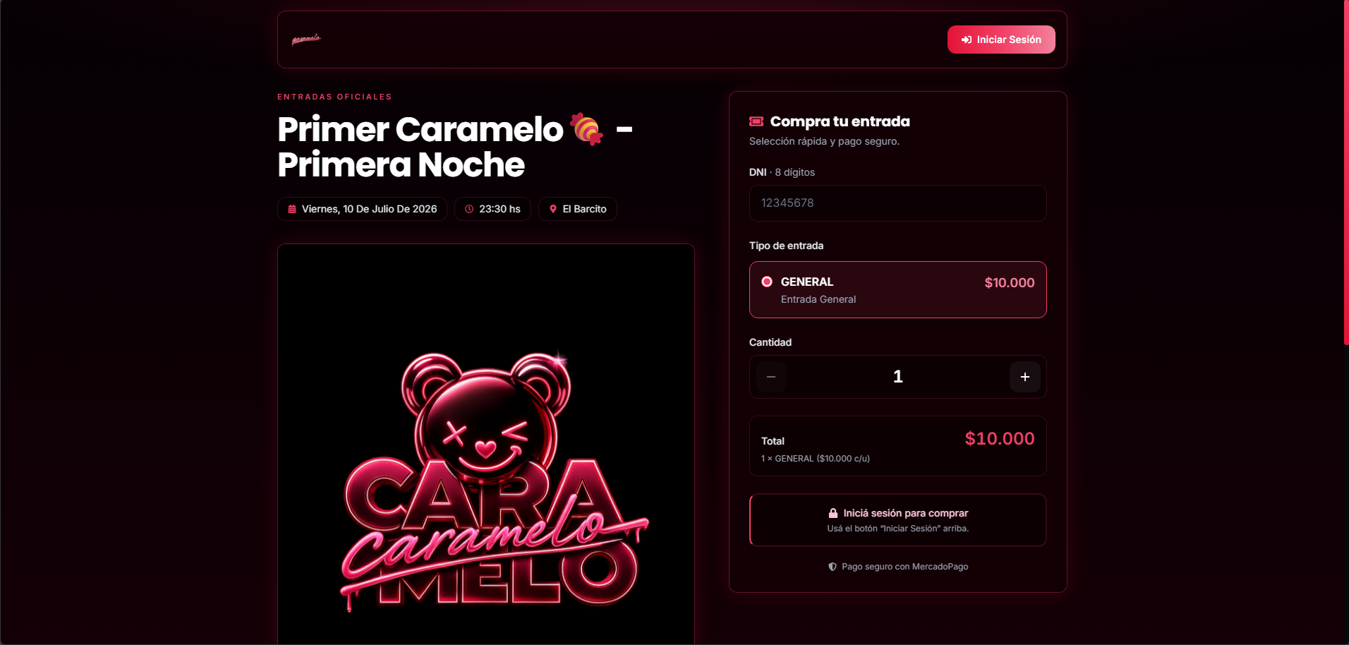 Caramelo — versión escritorio